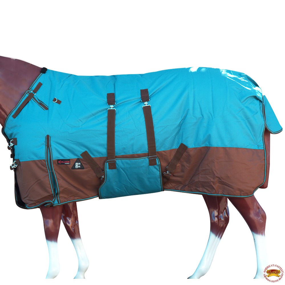 HILASON 1200D Winter Waterproof Poly Horse Blanket Belly Wrap | Turnout
