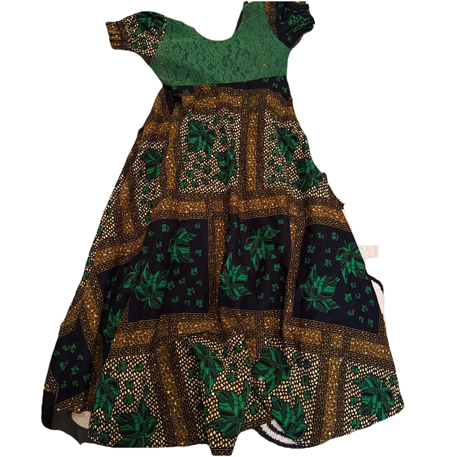 AFRICAN smock DRESS ( CULTURAL& ETHNIC CLOTHING AFRICA ) small petite