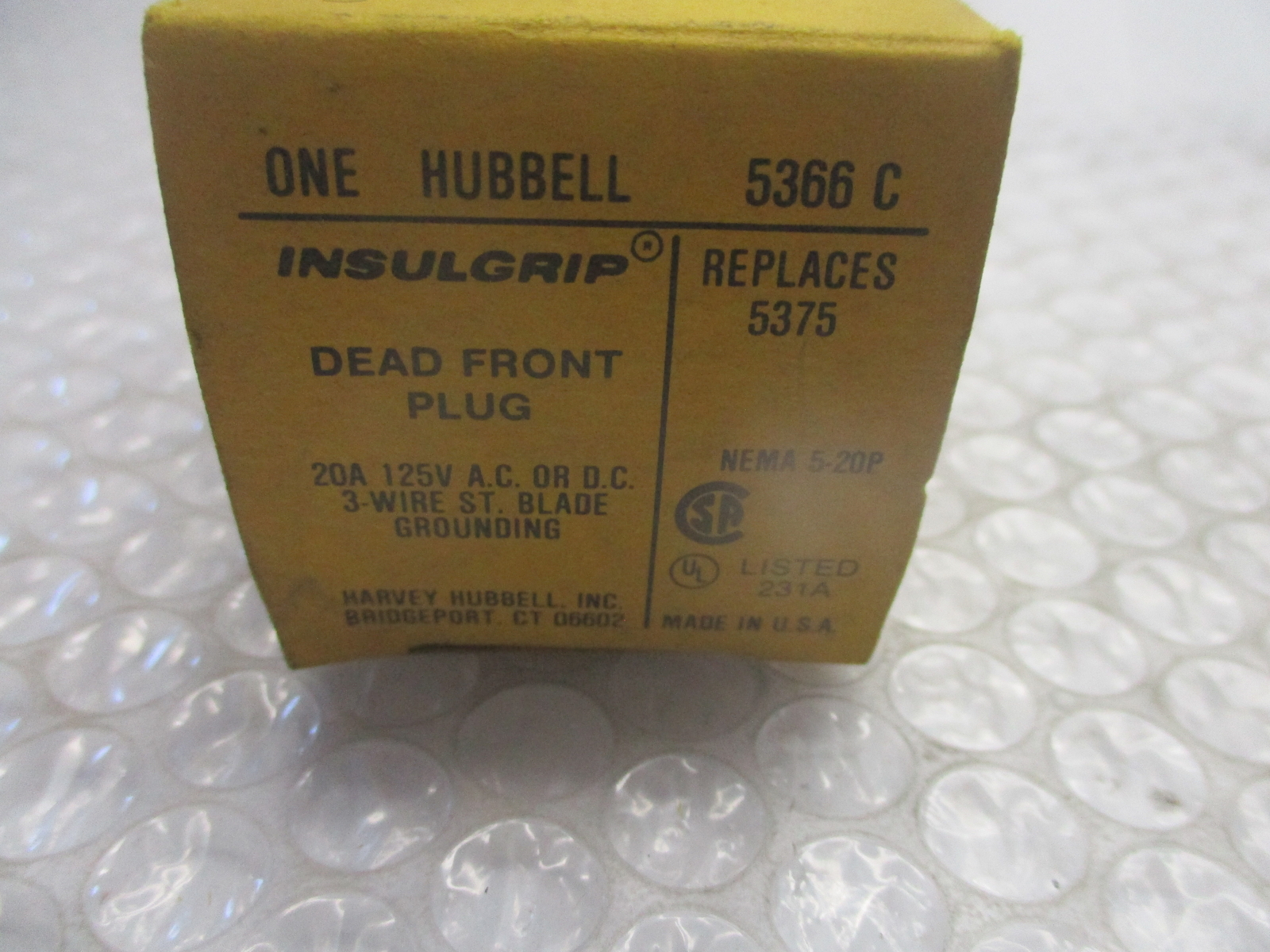 HUBBELL 5366C PLUG NSMP