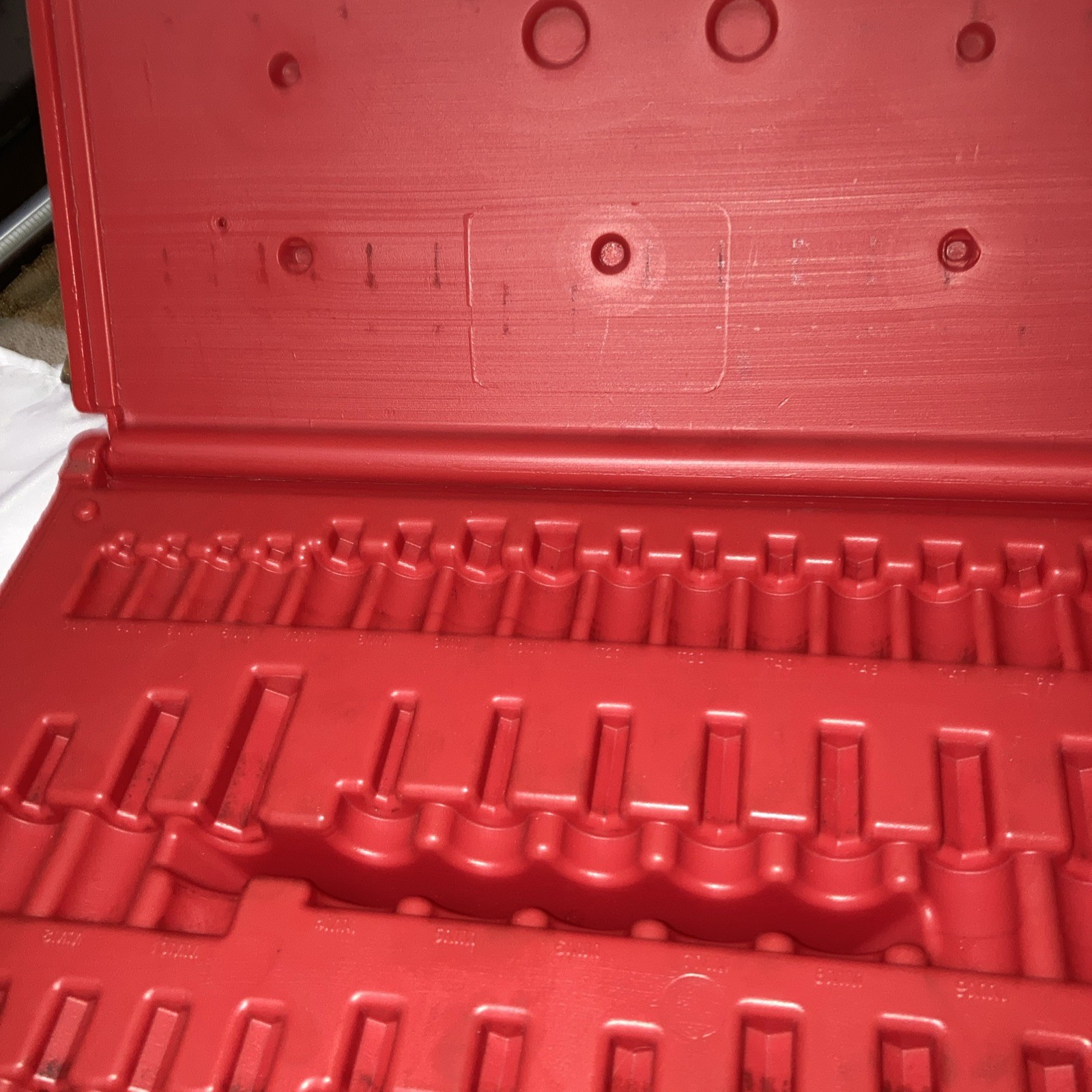 snap on tools usa 37pc hex torx bit set empty plastic case