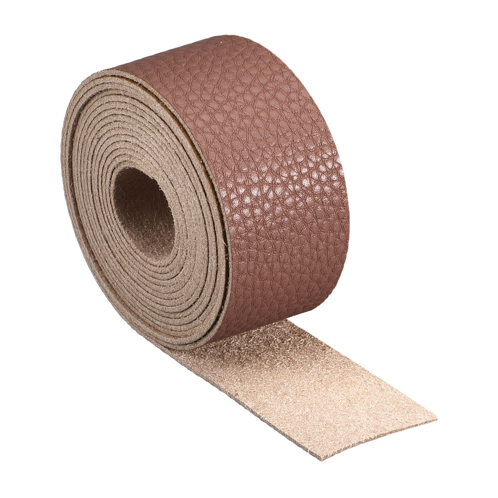 Leather Straps for Crafts, 1" Wide Full Grain Leather Strips(Coffee)