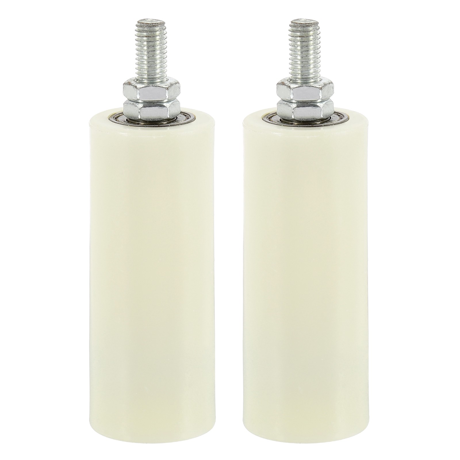 1Set Slide Gate Guide Roller 4.7" Adjustable Nylon Rollers, White