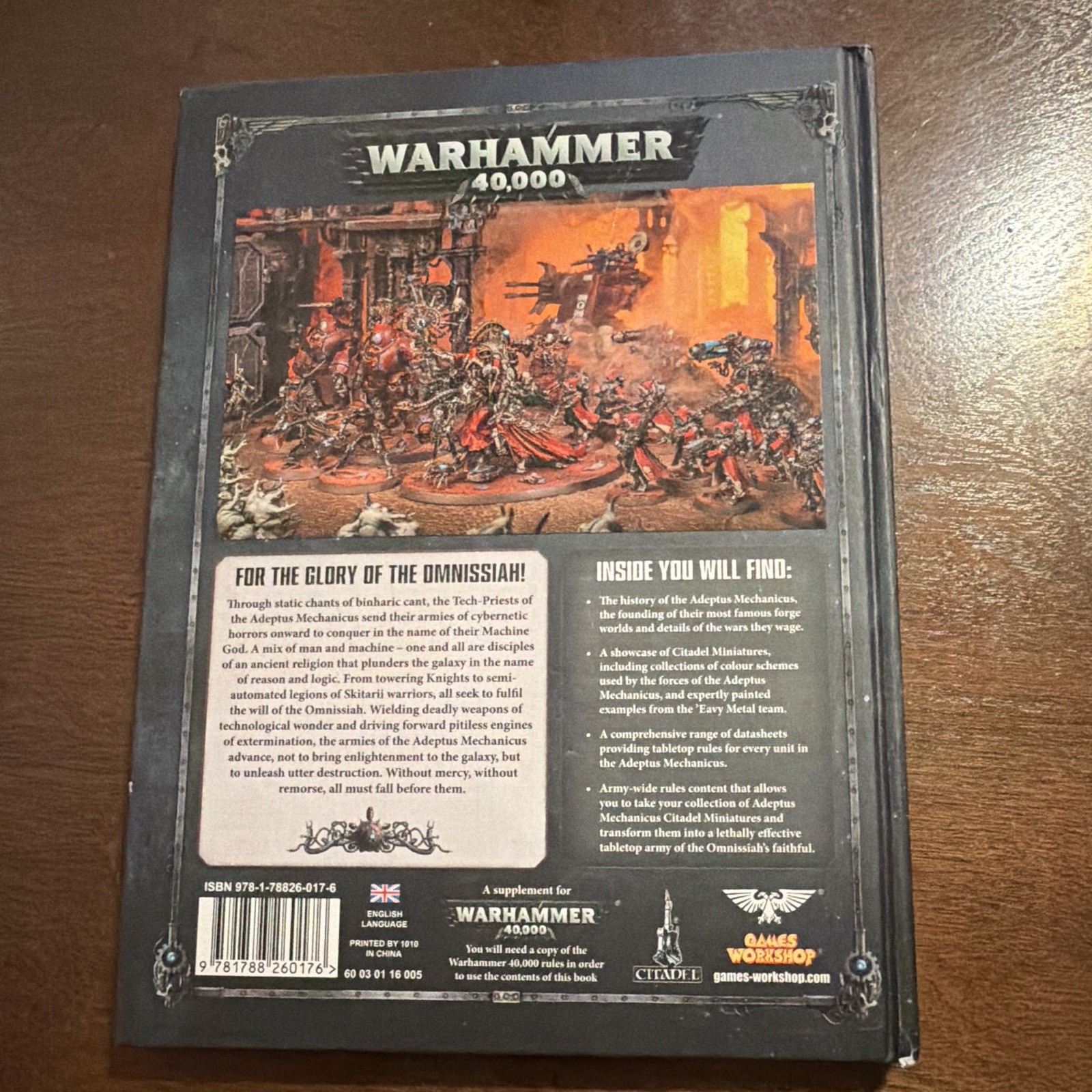 Games Workshop Warhammer 40K 8th Edition Adeptus Mechanicus Codex Hardcover