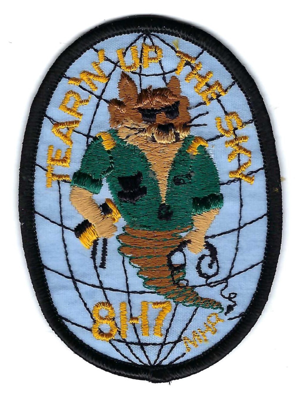 80's NAVIGATOR TRAINING CLASS 81-17 "TEAR 'N' UP THE SKY" patch