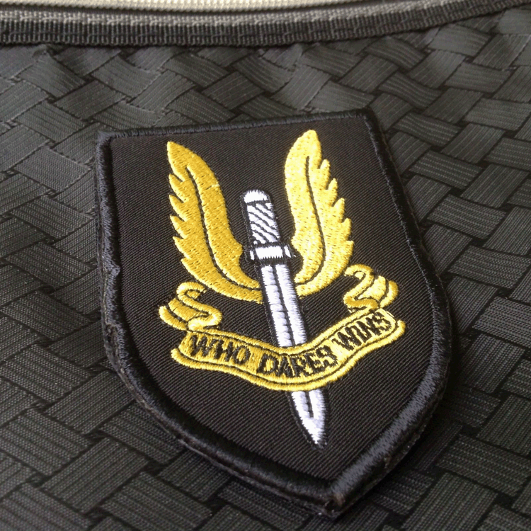 Special Air Service SAS Patch Who Dares Win EMBROIDERED Hook & Loop PATCH