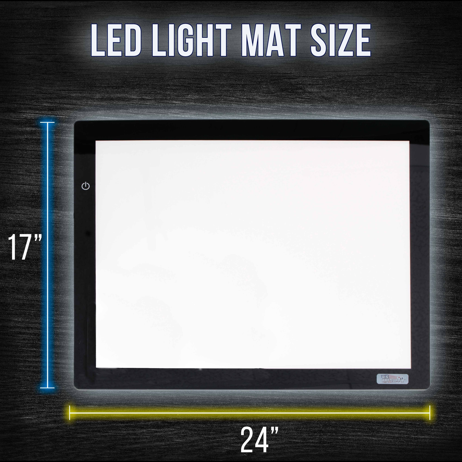 Lightmaster 17" x24" (A2) Light Box 12V Ultra-Thin Profile 110V AC Power Adapter