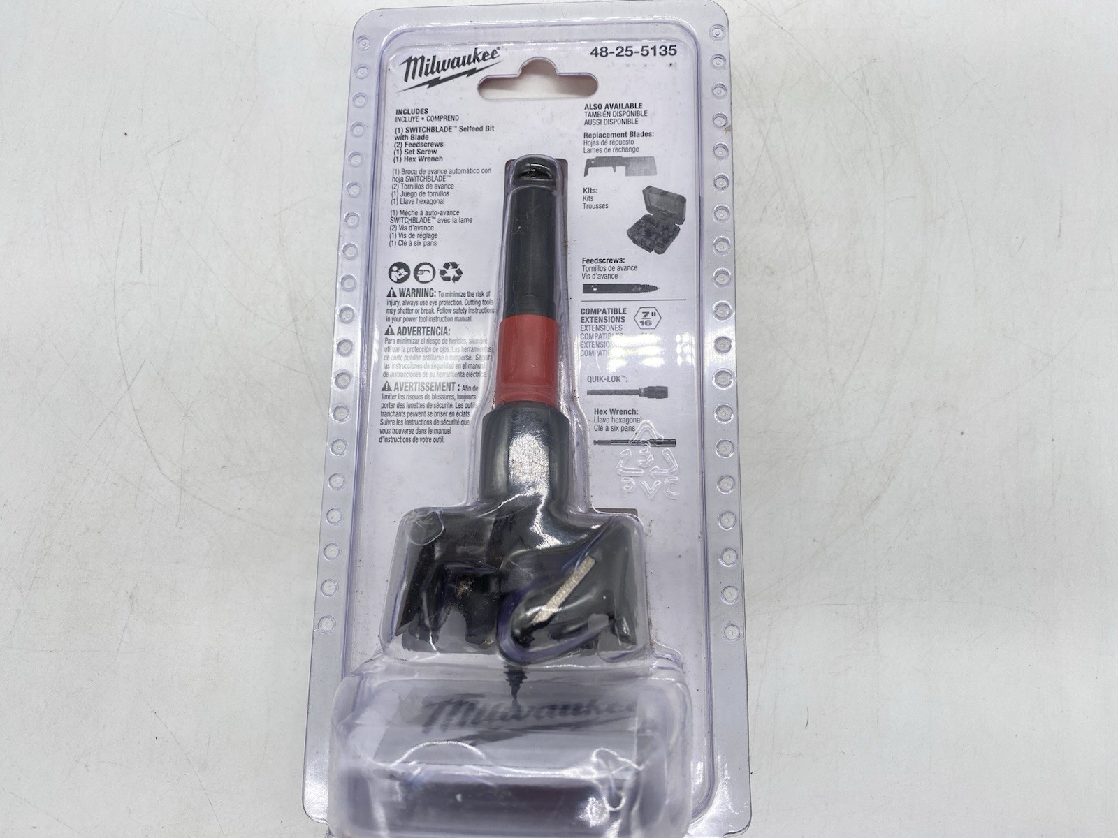 Milwaukee 48-25-5135 2-Inch Switchblade Selfeed Bit