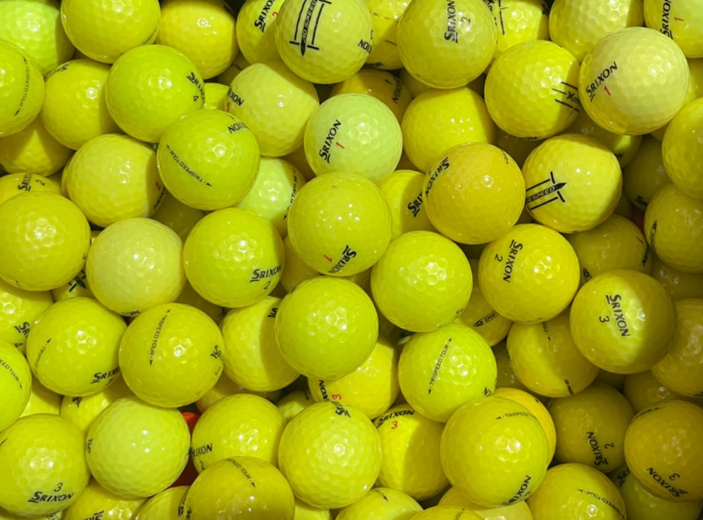 Srixon Mix Yellow 48 Pack Used Golf Balls AAAAA 5A Mint Bulk Recycled Balls
