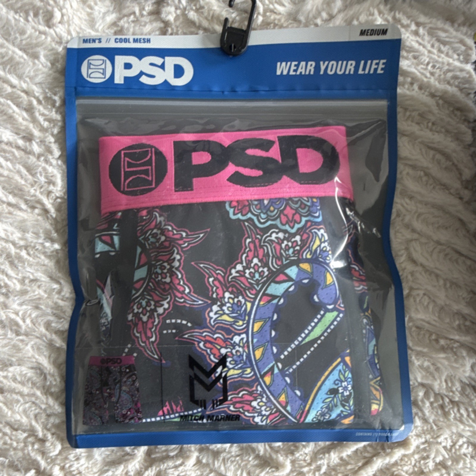 PSD Cool Mesh Paisley Multicolor Boxer Briefs Men's Size M