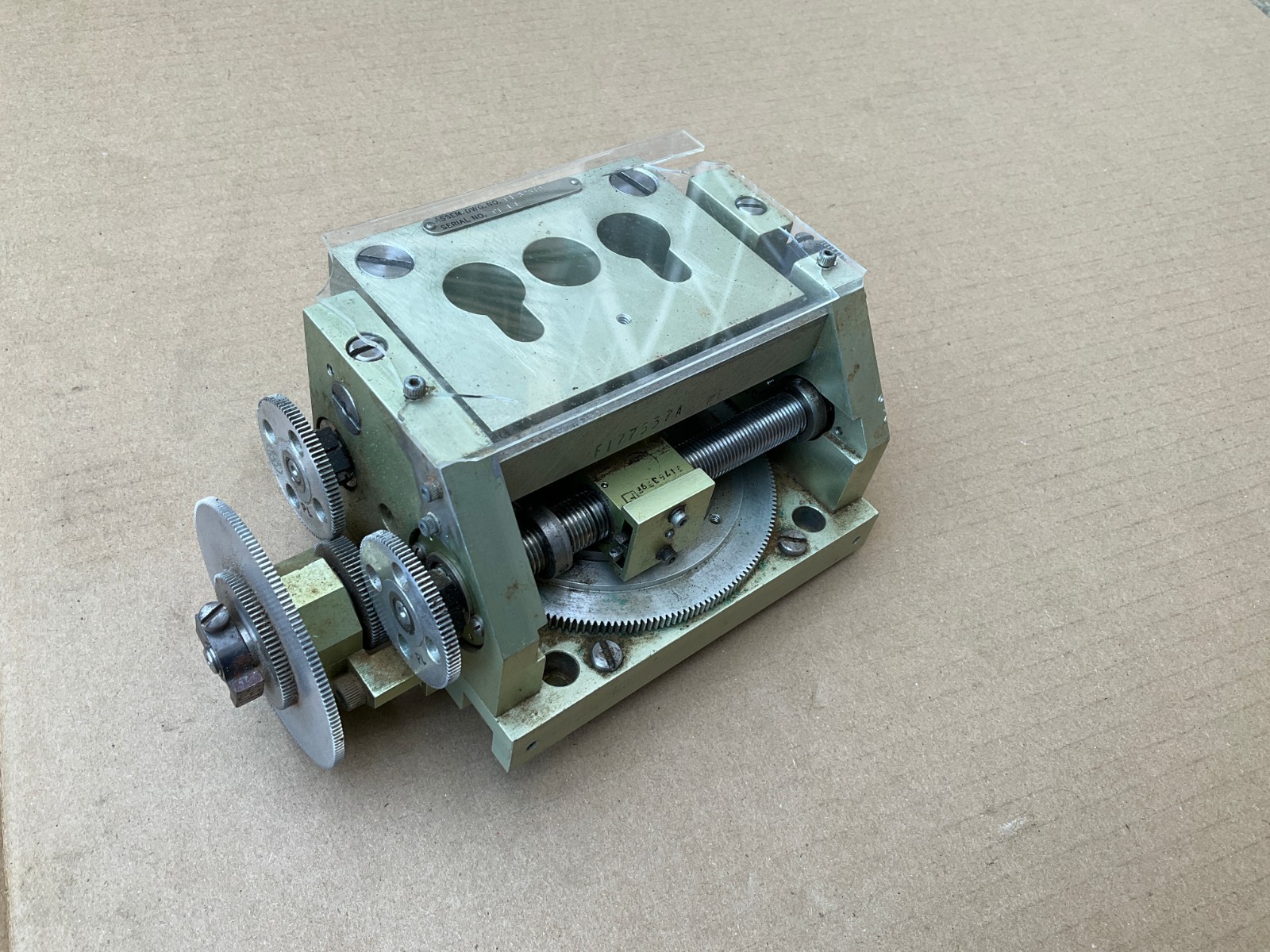 VTG Precision Gear Train with Steel Frame Engineers Tool  Movie Editing UNIQUE!