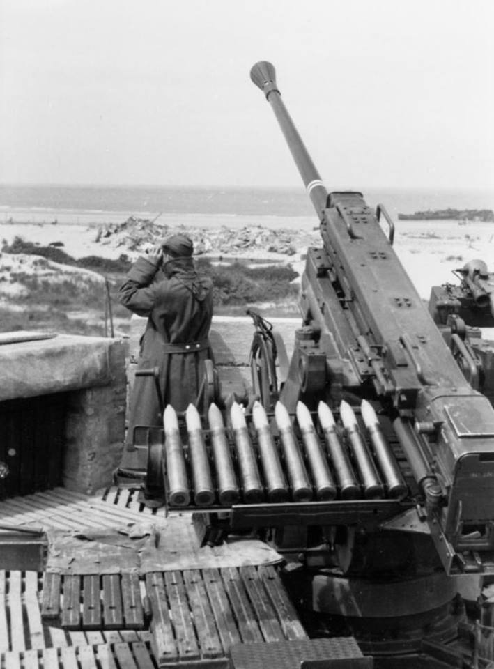 WWII B&W Photo German Flak 41 AA Gun  WW2 WW2 World War Two Luftwaffe  /2066