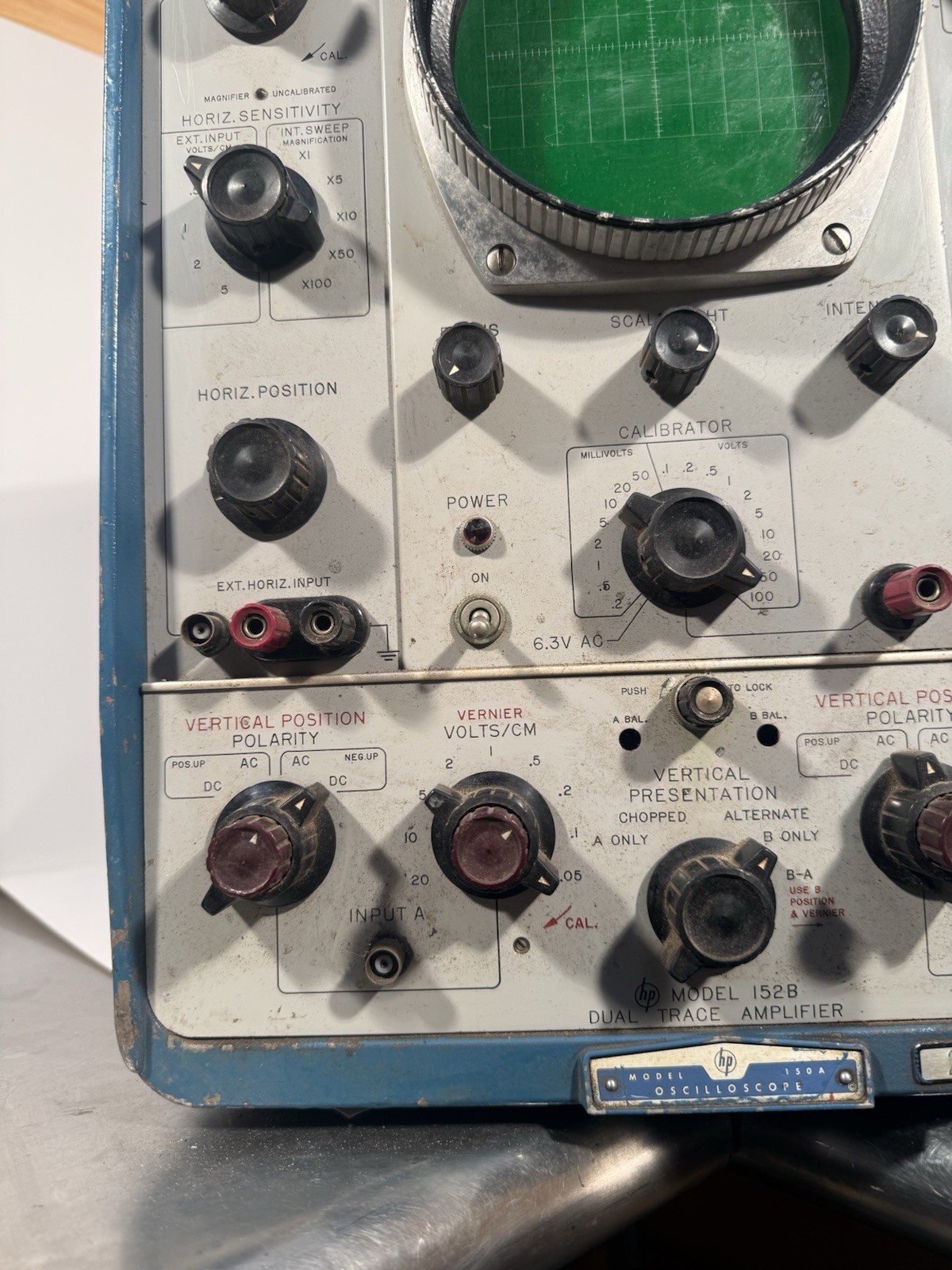 HP Hewlett Packard Model 150A Oscilloscope | UNTESTED AS IS