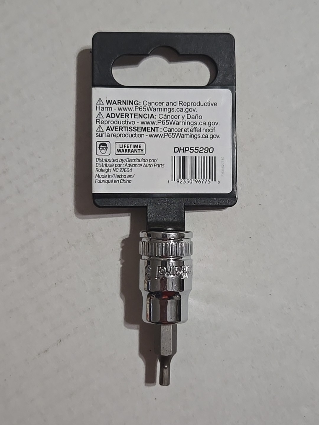 DIEHARD DHP55290 3/8" Drive 3mm" Hex Bit Socket NEW
