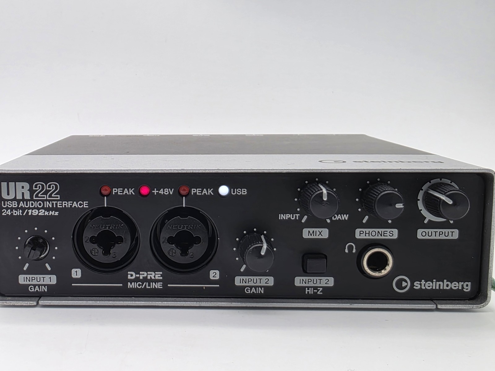Steinberg UR22 Two Channel USB Audio Interface Tested Working No USB Cord