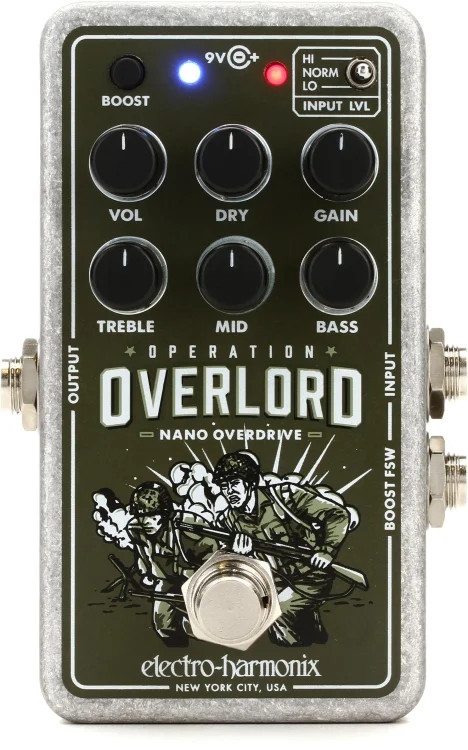 Electro-Harmonix Nano Operation Overlord Allied Overdrive Pedal