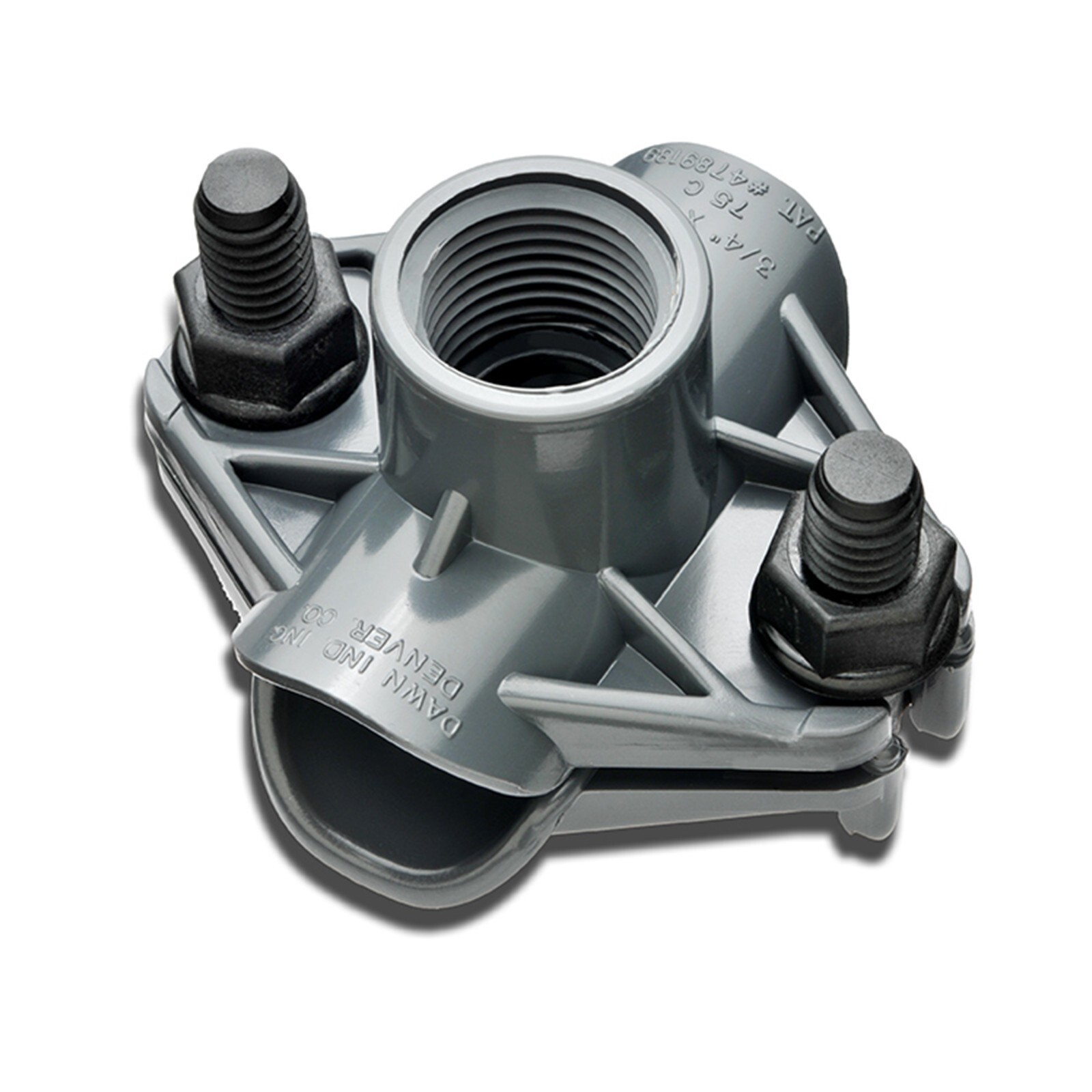 Dawn Industries 75C, 3/4" Saddle Tee x 1/2Àù FPT KwikSeal Plastic Saddles (1pc)