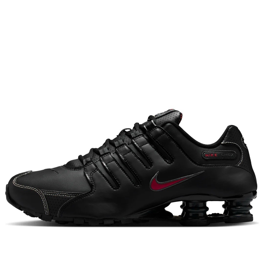 Nike Shox NZ Black White Varsity Red Running Sneakers 378341-017 Men's Sizes