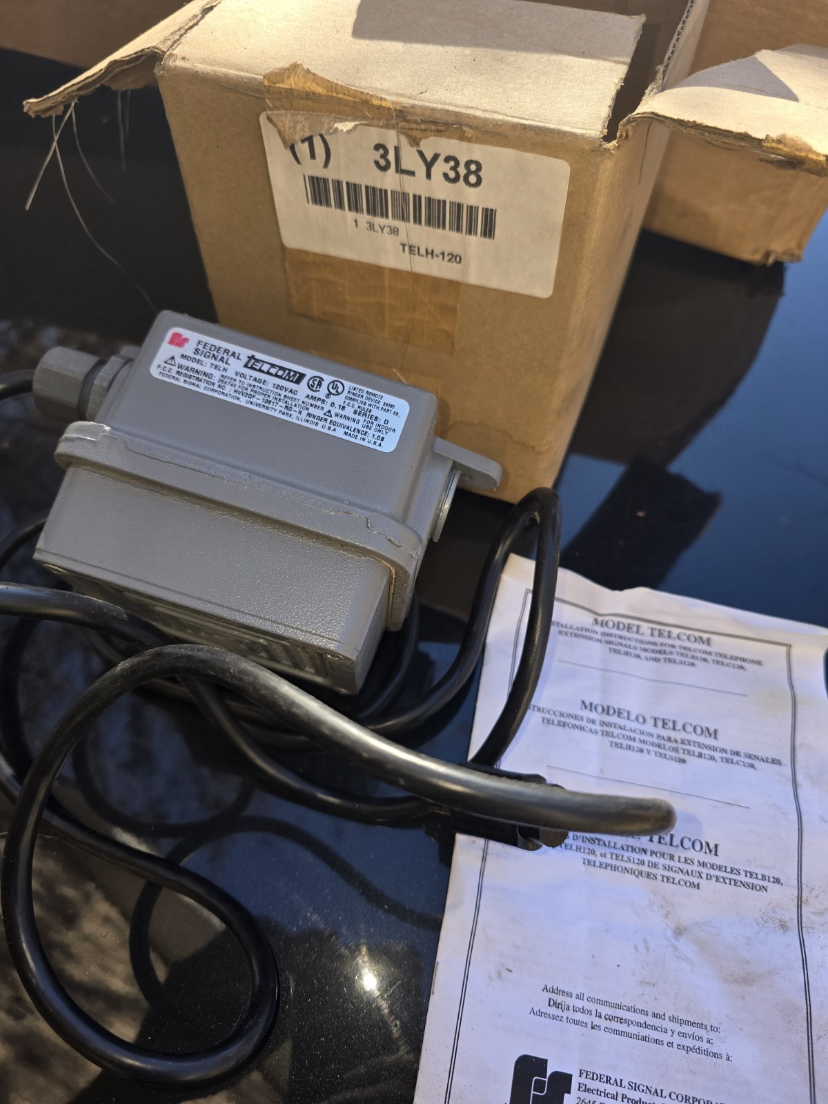 FEDERAL SIGNAL Ringer Extension: Metal, Sounders, Strobes & Ring Indicators,...