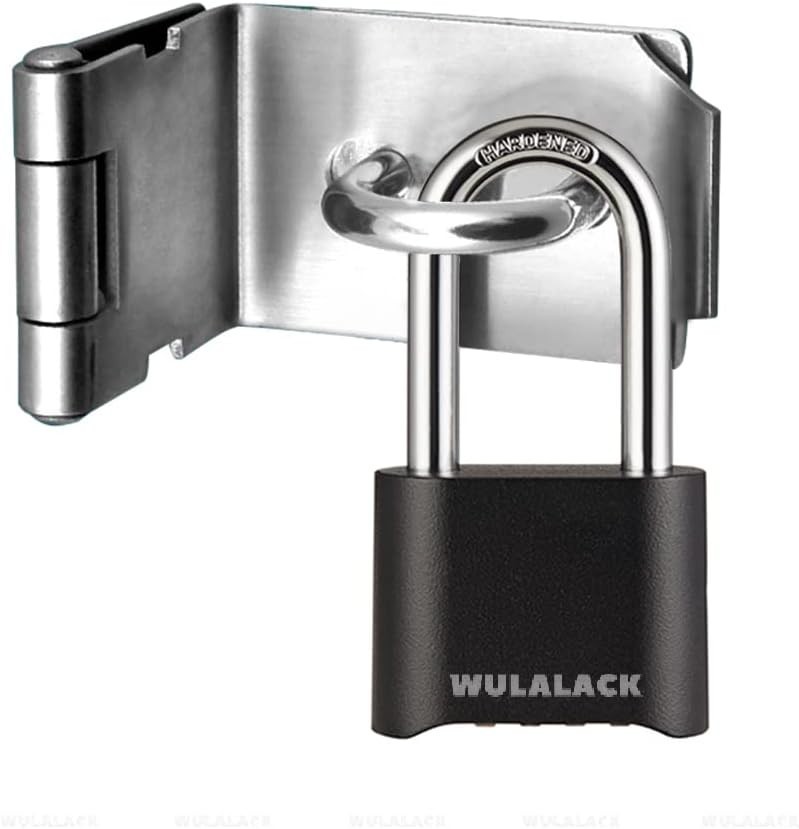 Outdoor Combination Lock, Heavy Duty Weatherproof Pad Locks with Code, Resett...