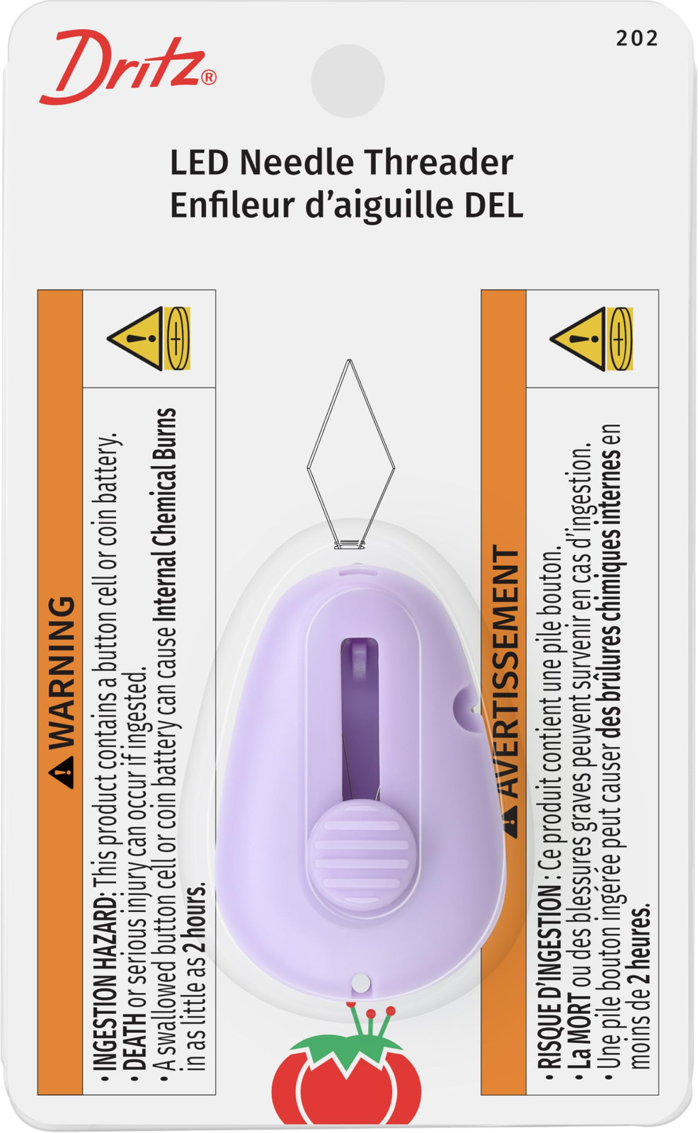 Dritz LED Needle Threader Cutter with Retractable Design for Easy Sewing