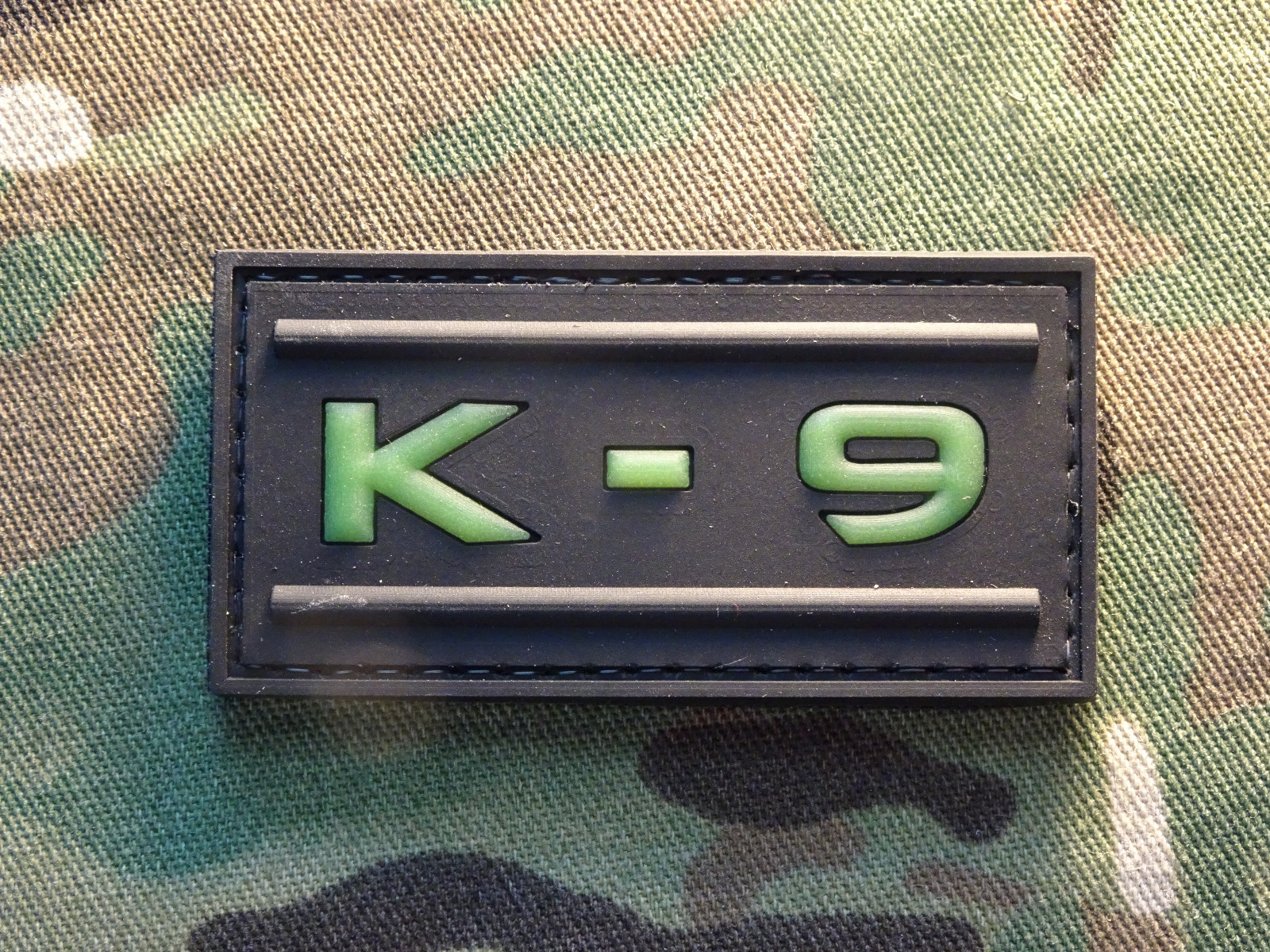 K-9 K9 GITD Tactical Hook Military Police Patch Glow in the Dark
