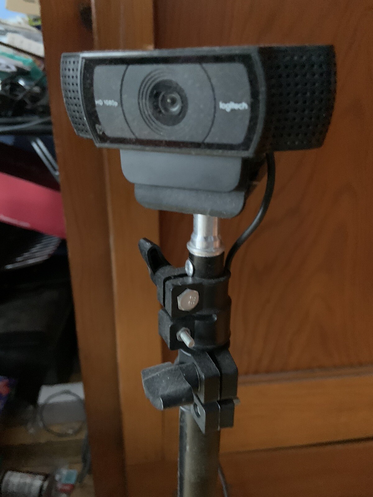 Camera With Stand- USB HD Camera Logitech V-U0028, W/Built-In Mic Tested