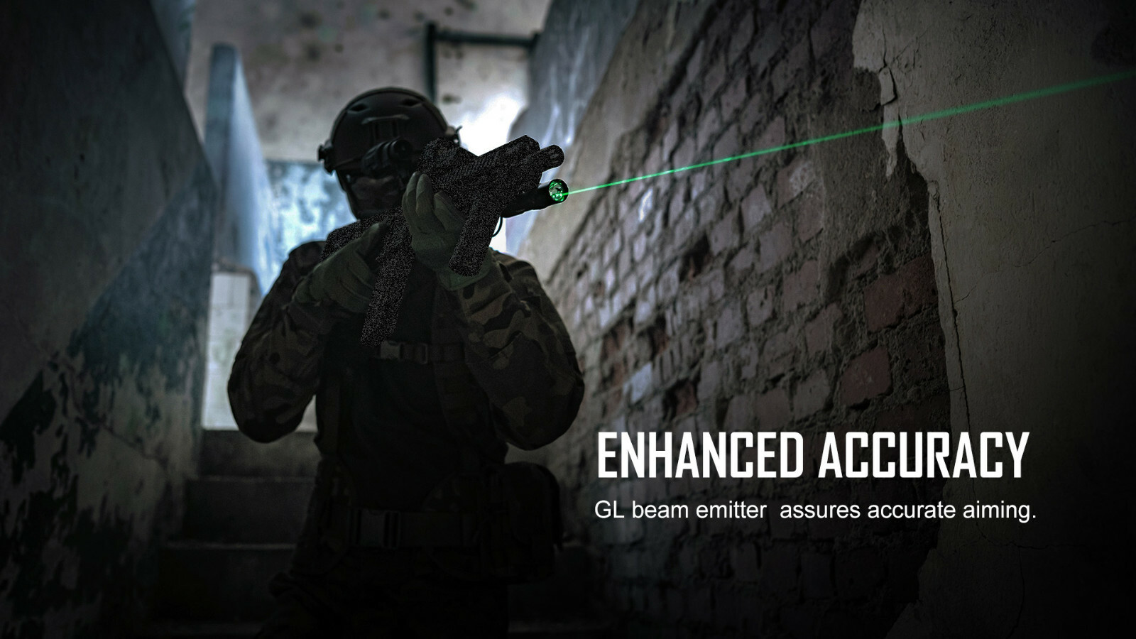 Olight Odin GL Mini Tactical Rechargeable Flashlight Green Laser Combo Picatinny