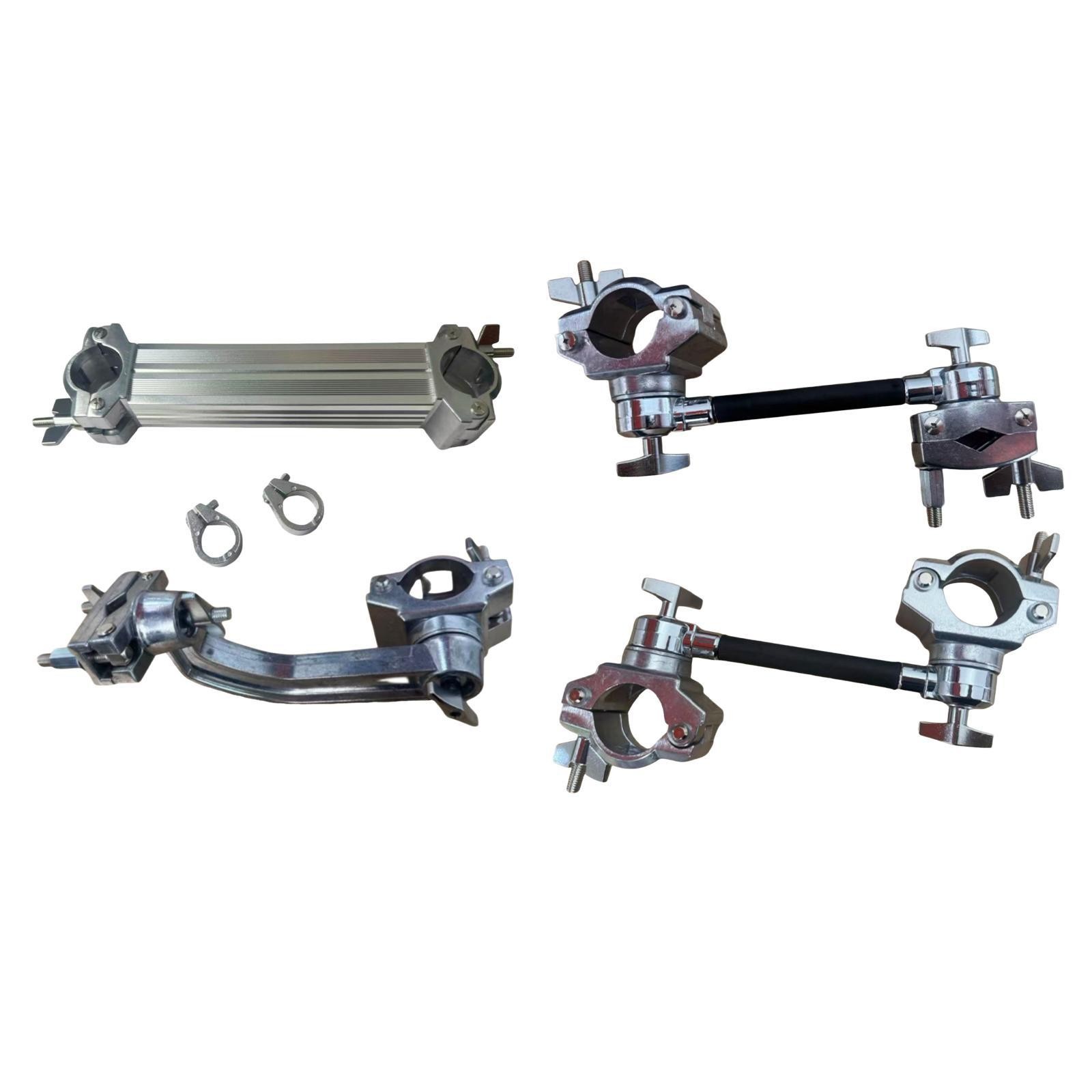 Cymbal Clamp for Drum Set Flexible Drums Rack Parts Stable Double Extension