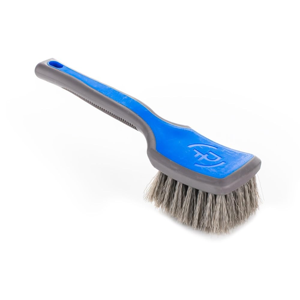 ProGrip Tire Brush  Ergonomic Handle, Stiff Bristles for Easy Tire Cleaning