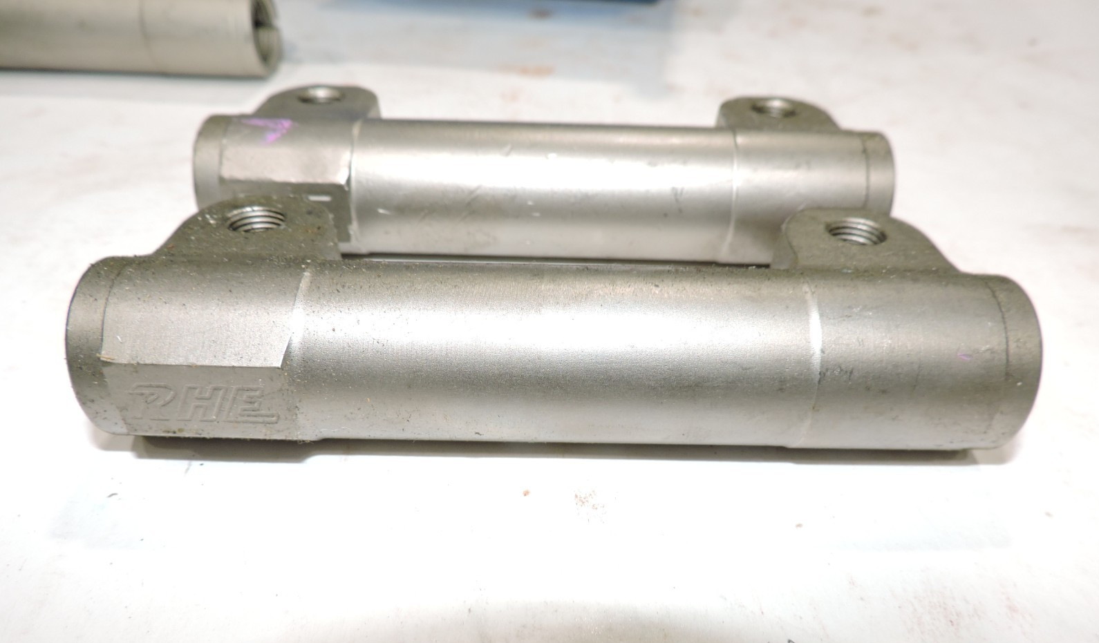 (2) Ronnie Hopkins (RHE) tie rod adjuster steel 3/4 fine  5" long NASCAR ARCA LM