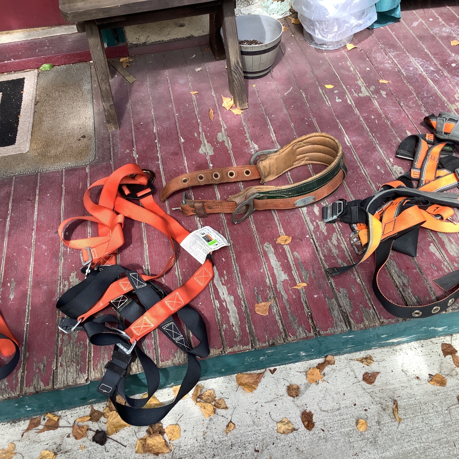 [RARE] KLEIN-BUHRKE MODEL 5480 BELT WITH 3 HARNESSES CLIMBING GEAR