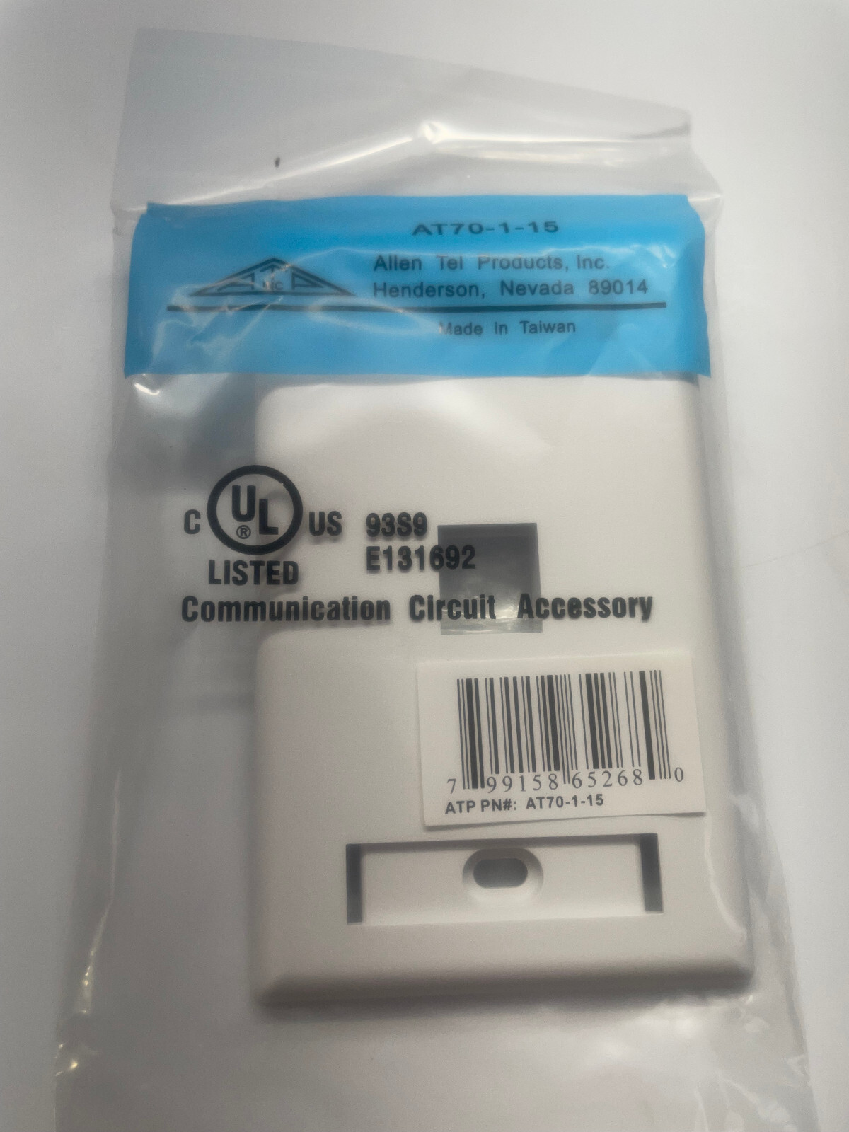 Allen Tel Products AT70-1-15 Versatap Faceplate