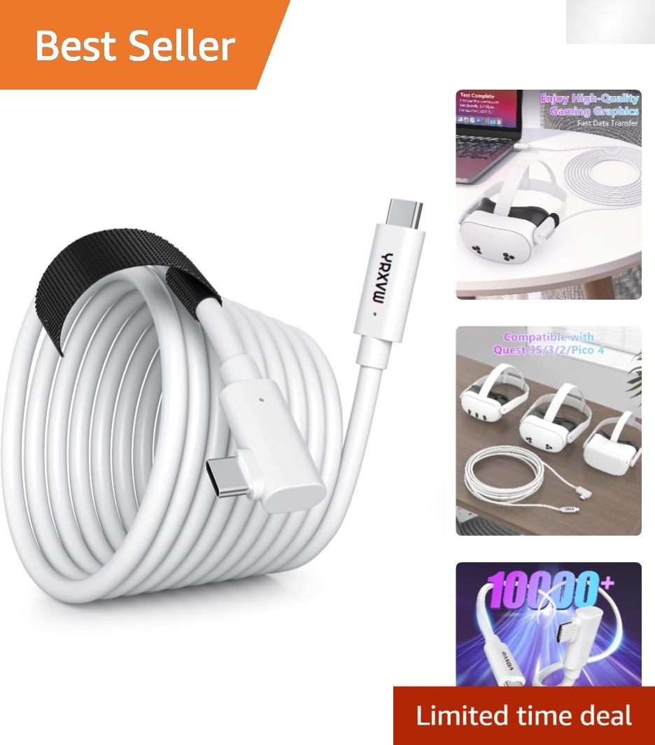 10FT High-Speed Link Cable for Oculus Quest 3/3S/2 & PICO 4 - Fast Charge