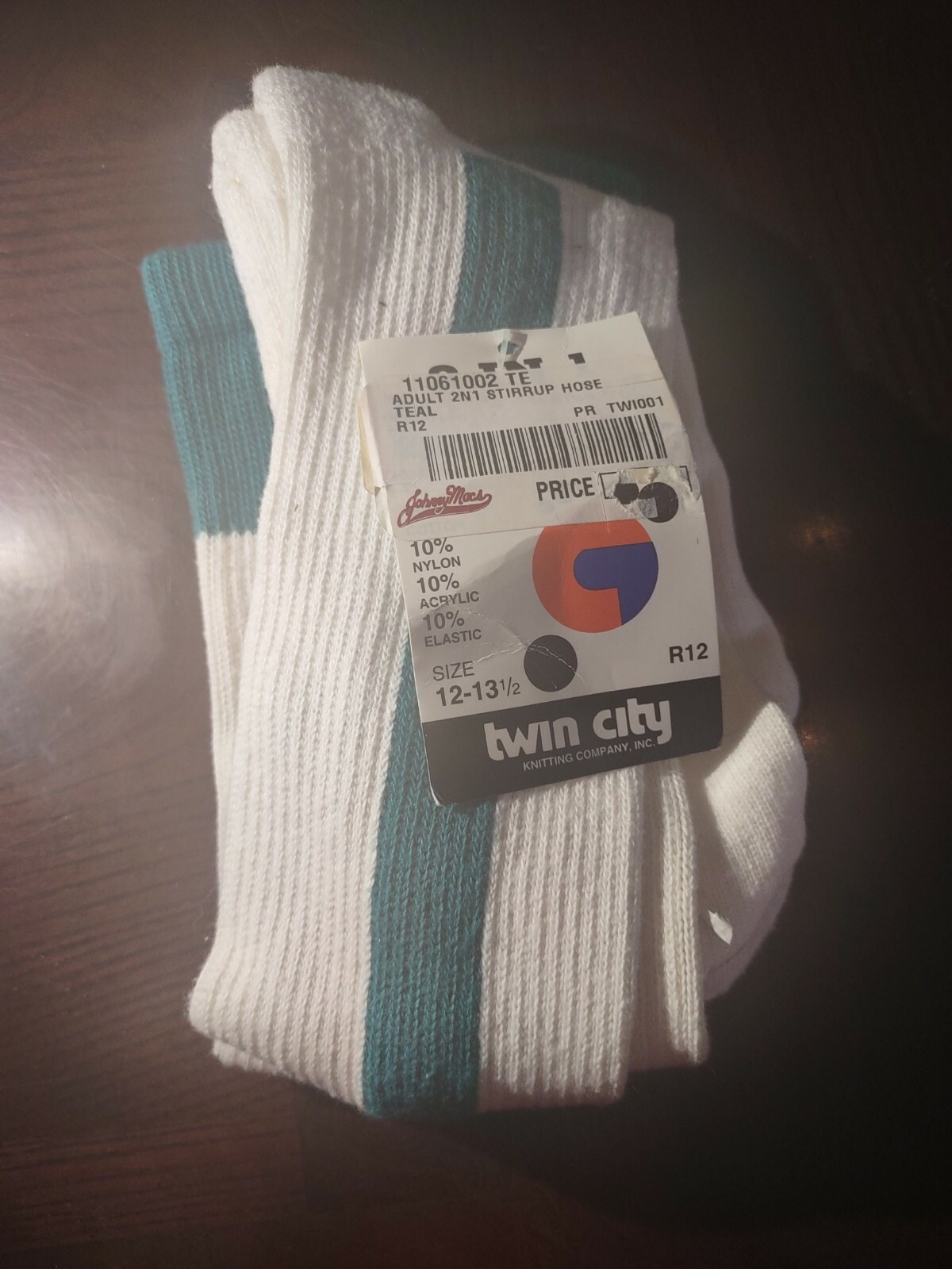 Adult 2n1 Stirrup Hose Teal Large