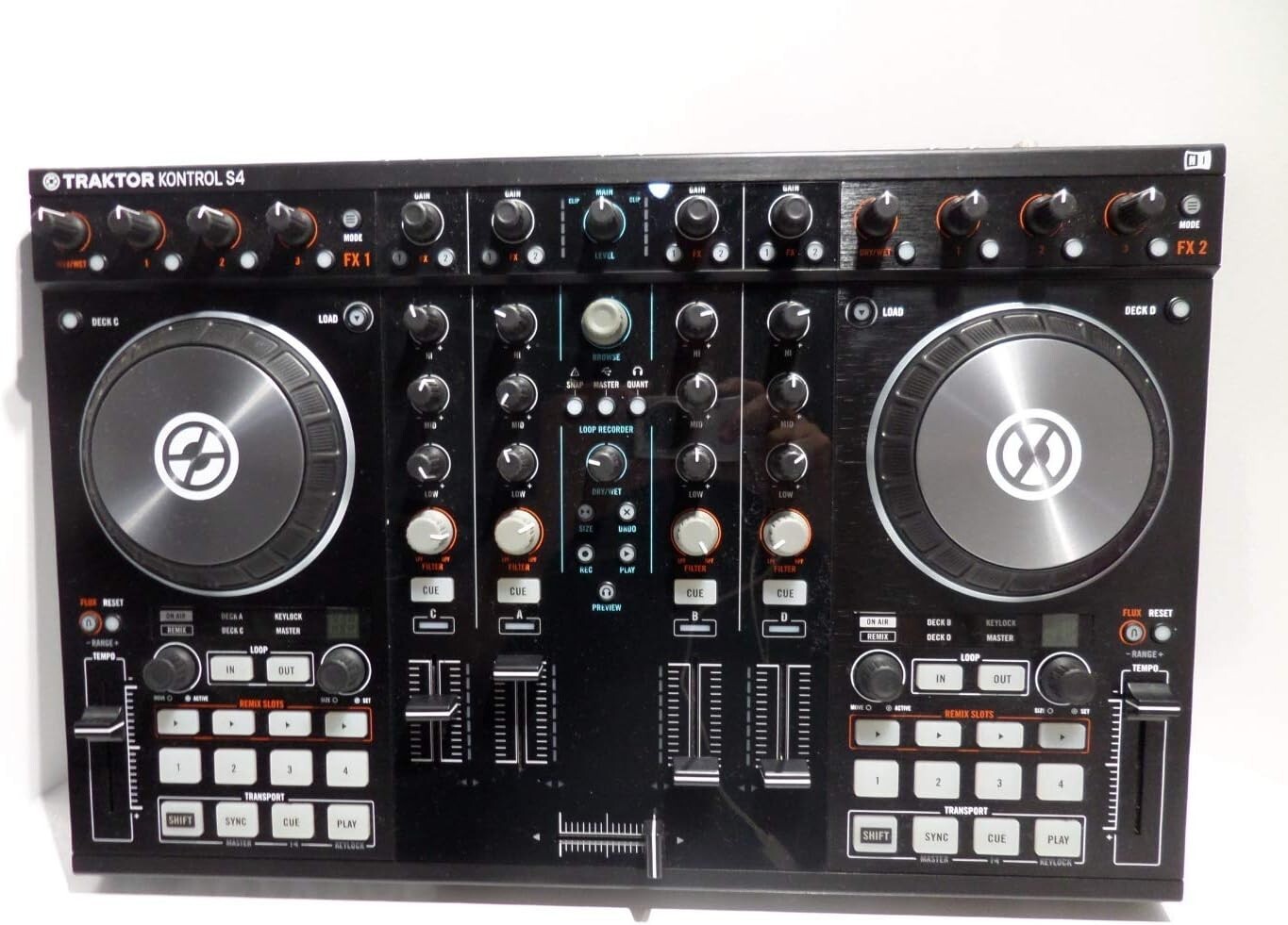 Native Instruments Traktor Kontrol S4 MK2  Pro DJ Controller 4-Deck PCDJ JP Used