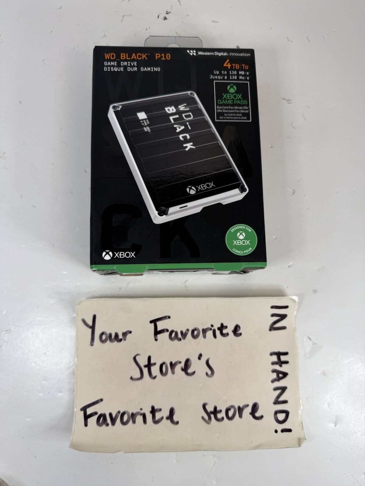 WD BLACK P10 For Xbox 4TB External USB Portable Game Drive BRAND NEW SEALED