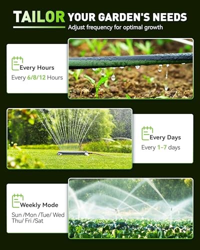 RAINPOINT SPRINKLER TIMER WITH 3 INDEPENDENT PROGRAMS HOSE TIMER IT517P - Green