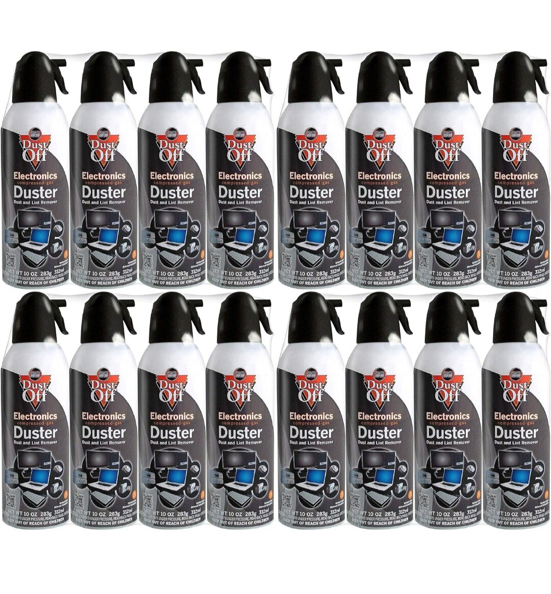 Lot Of 69, Dust-Off iDuster Disposable Compressed Gas Duster, 10 oz Cans