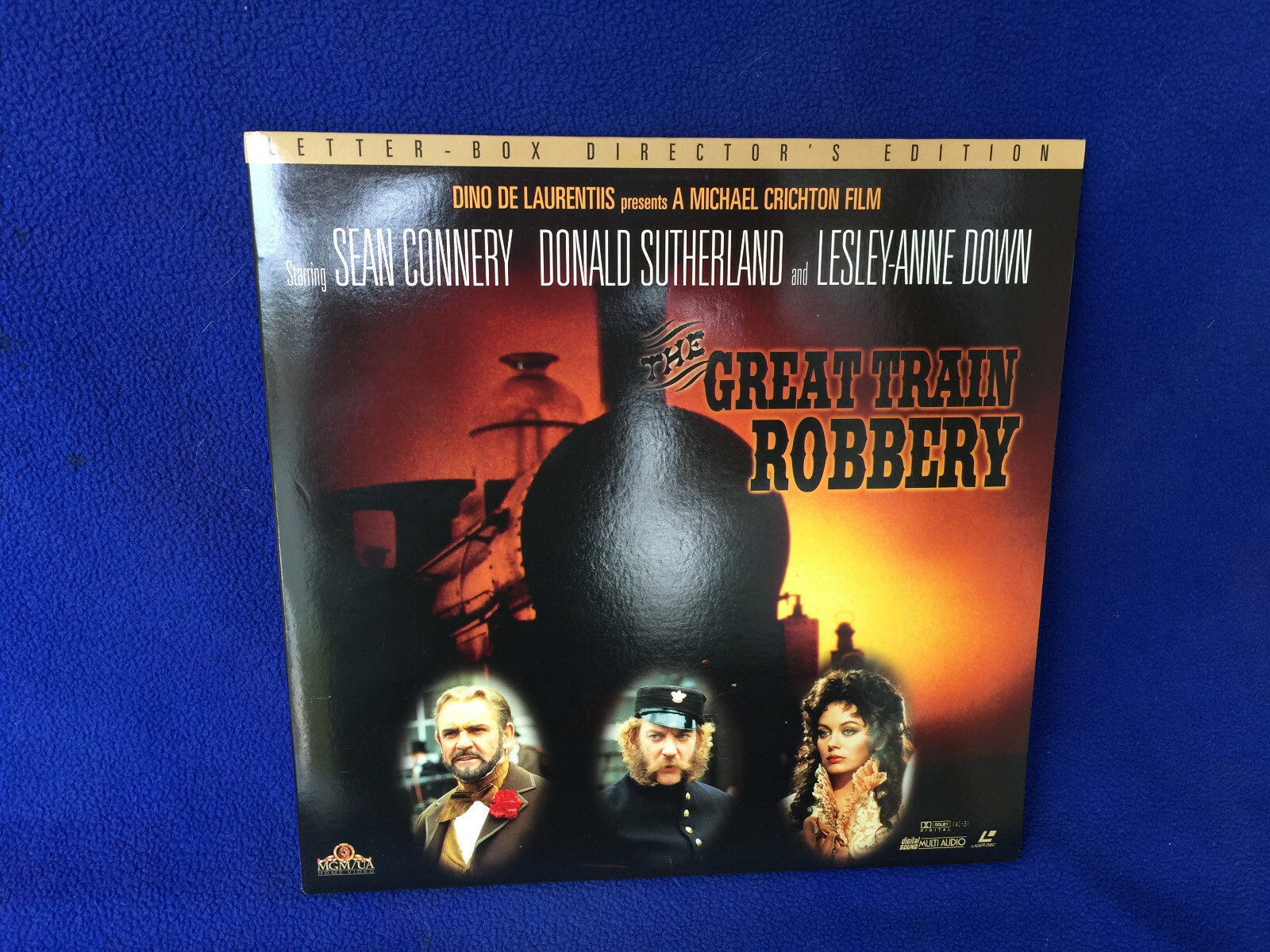 12" LASERDISC sean connery THE GREAT TRAIN ROBBERY letter box DIRECTOR'S CUT