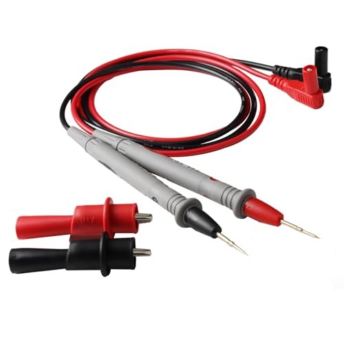 Digital Multimeter Test Leads - 2PCS Crocodile Clips - Professional Probe Kit