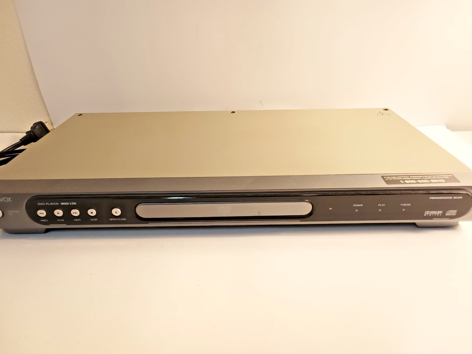 Magnavox msd126 DVD/CD Player W/Progressive Scan Tested Works Great W/ Remote