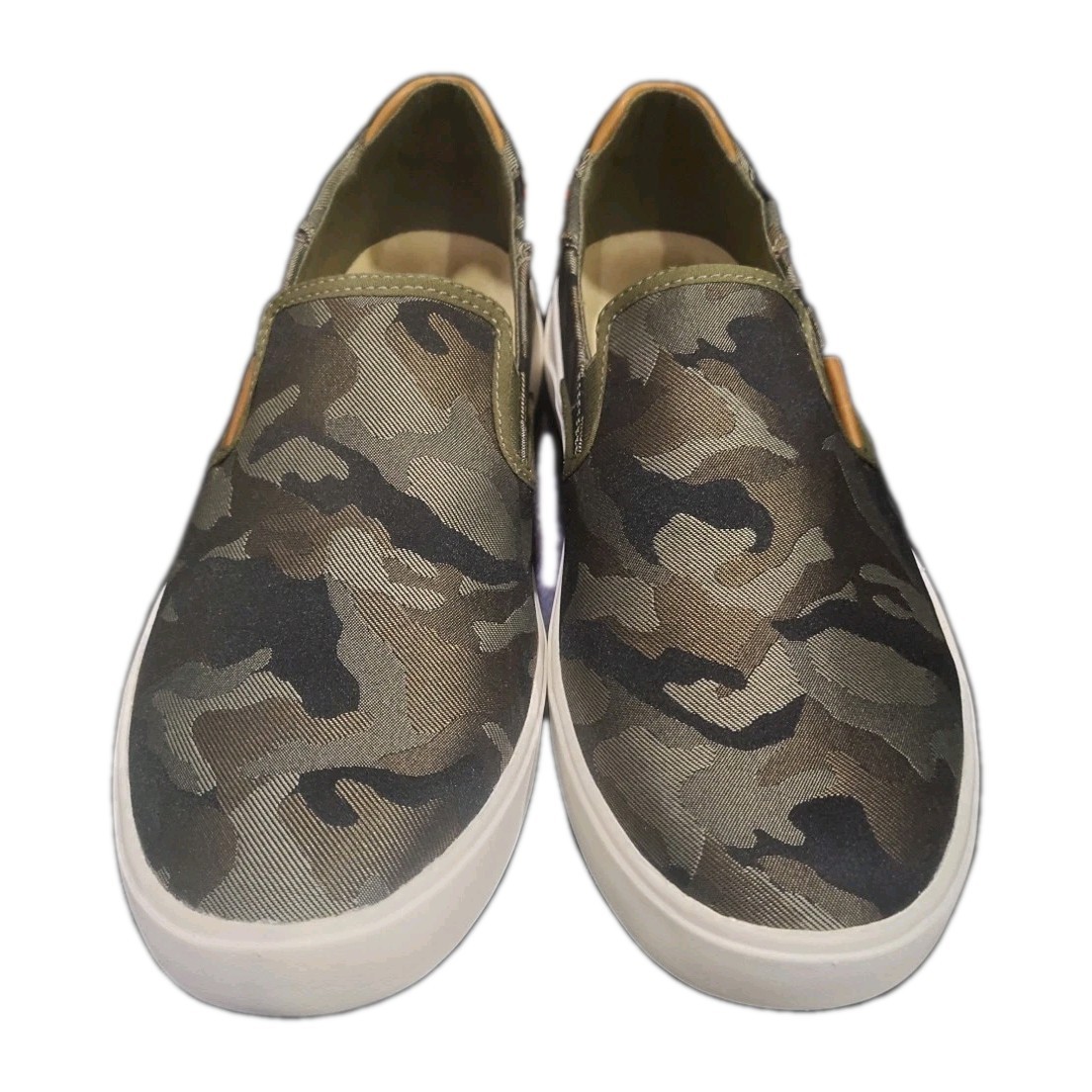 Olukai Lae’ahi Pa’i Men’s Slip On Boat Loafers Boating Casual Shoes Green Camo