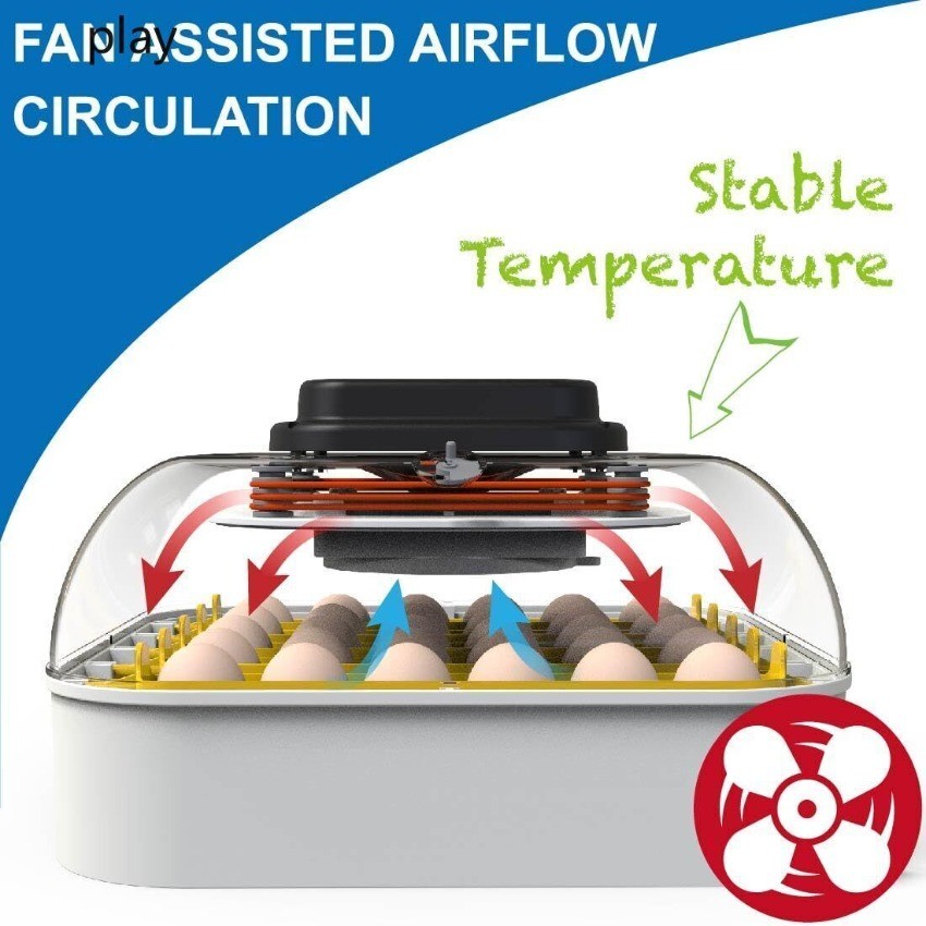 MATICOOPX 30 Egg Incubator with Humidity Display, Egg Candler, Hatching Chickens
