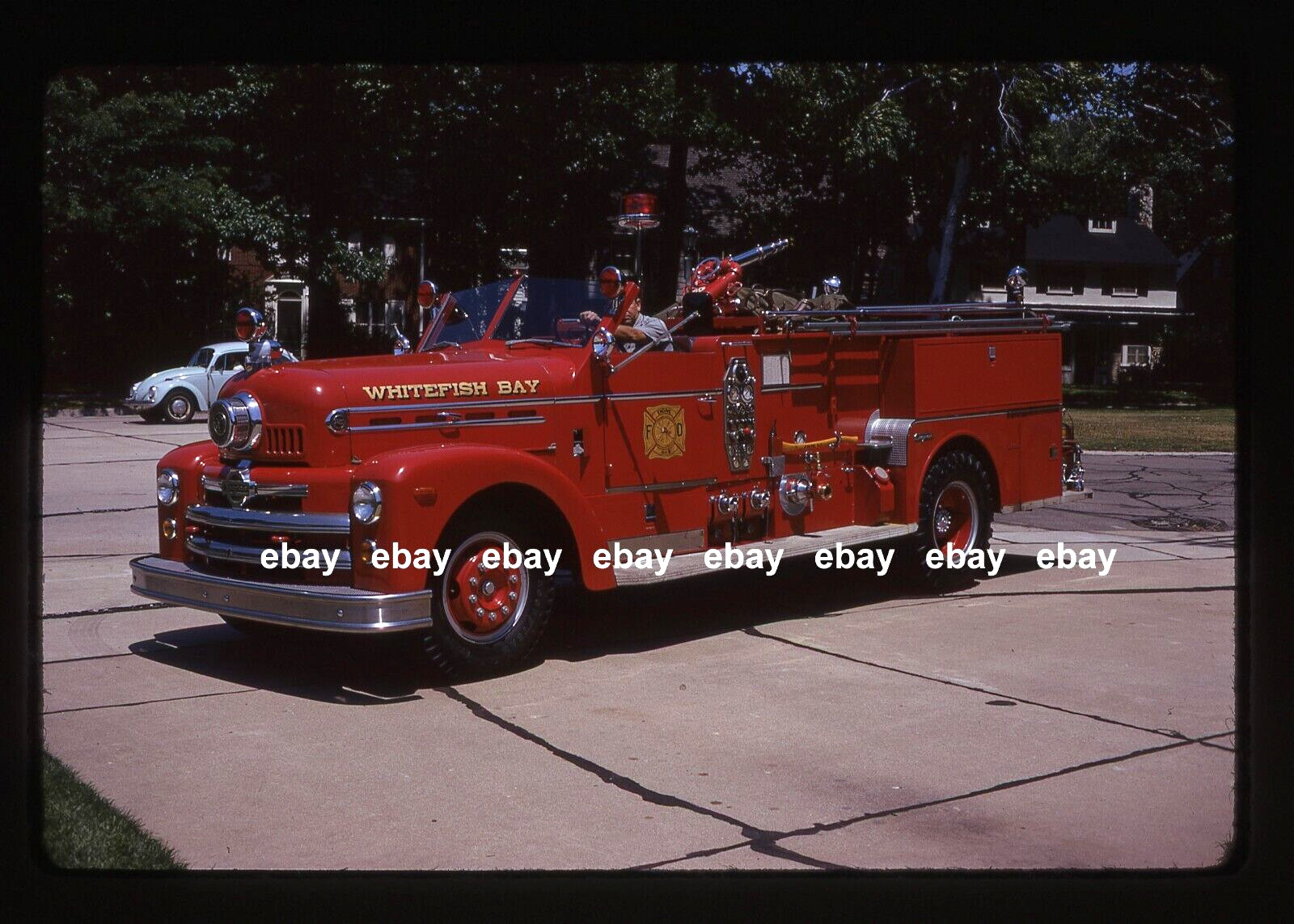 Whitefish Bay WI 1953 Seagrave pumper Fire Apparatus Slide