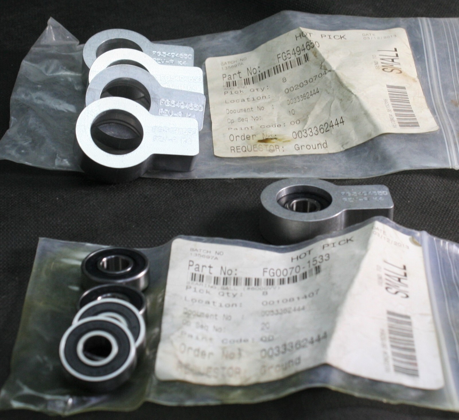 Five (5) GOSS FG.5494650 Rod Ends Plus FG0070-1533 Peer 6000 RLD Bearings NEW