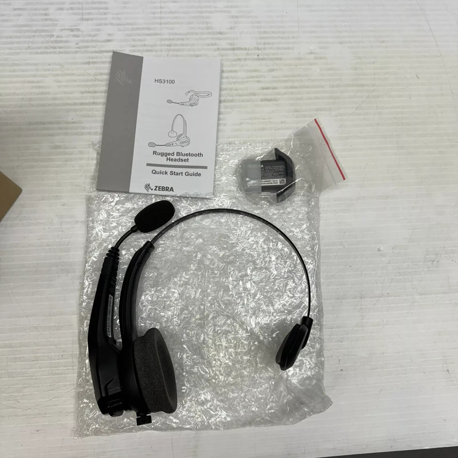 ZEBRA HS3100 RUGGED BLUETOOTH HEADSET HS3100-OTH-SB