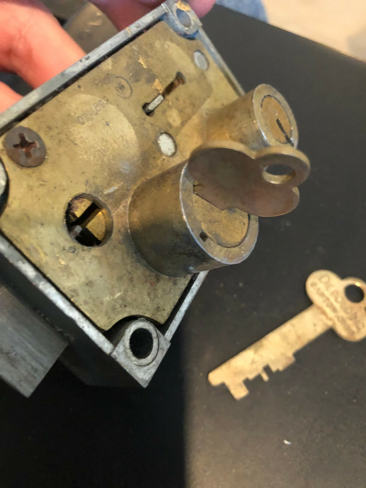 Diebold Safety Deposit Lock w/ 2 Customer Keys