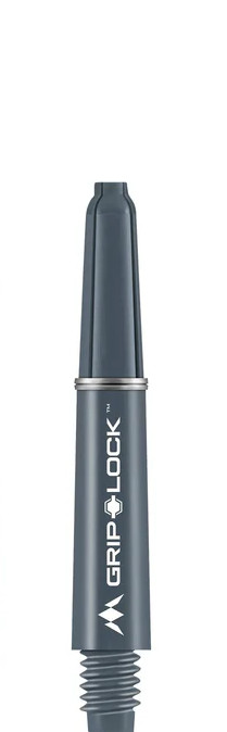 Mission GripLock Dart Shafts Grey Short 34Mm