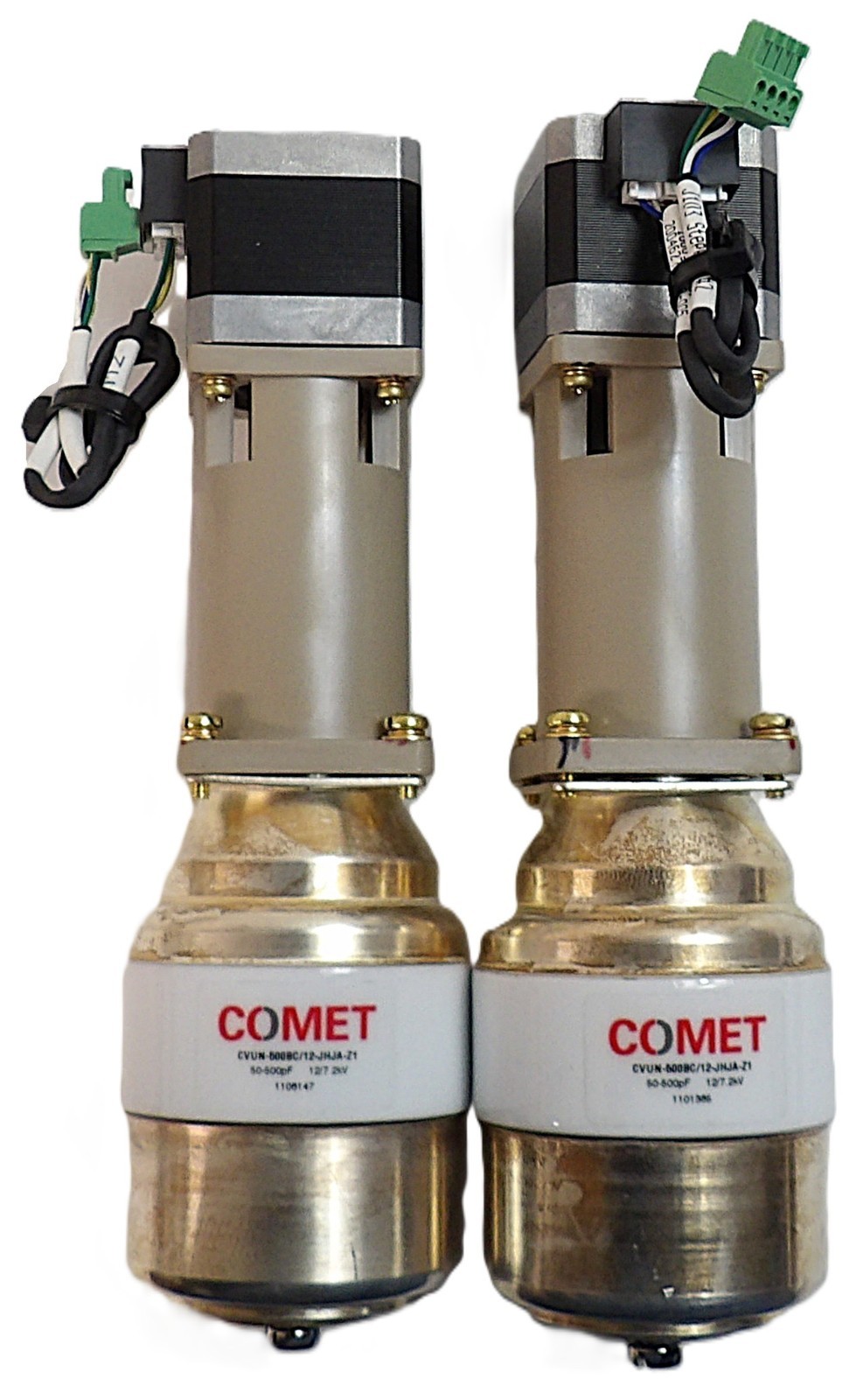 Comet CVUN-500BC/12-JHJA-Z1 RF Variable Vacuum Capacitor Lot of 2 Working