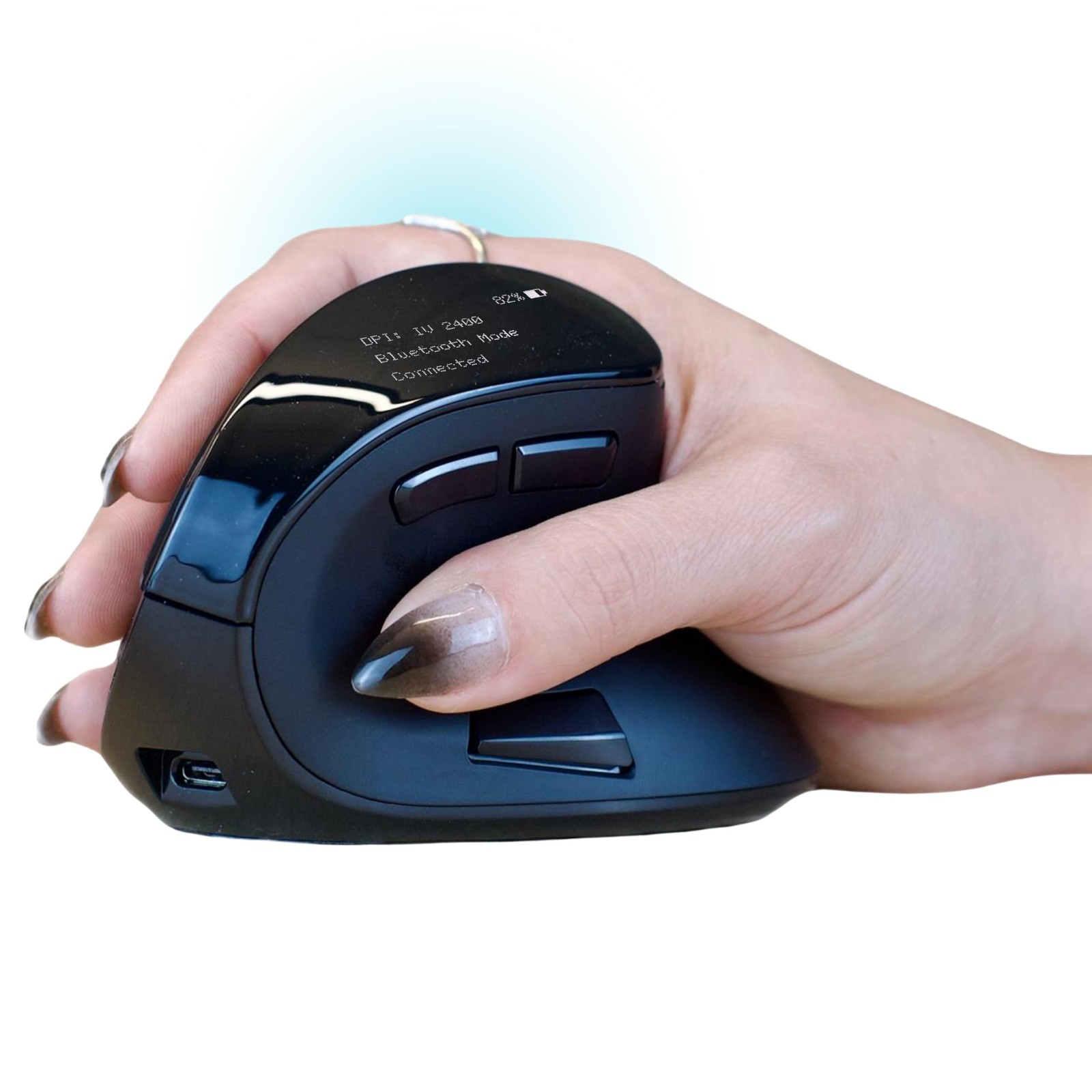 Om Vertical Ergonomic | Wireless: Bluetooth & 2.4G | Rechargeable, Optical, 4...